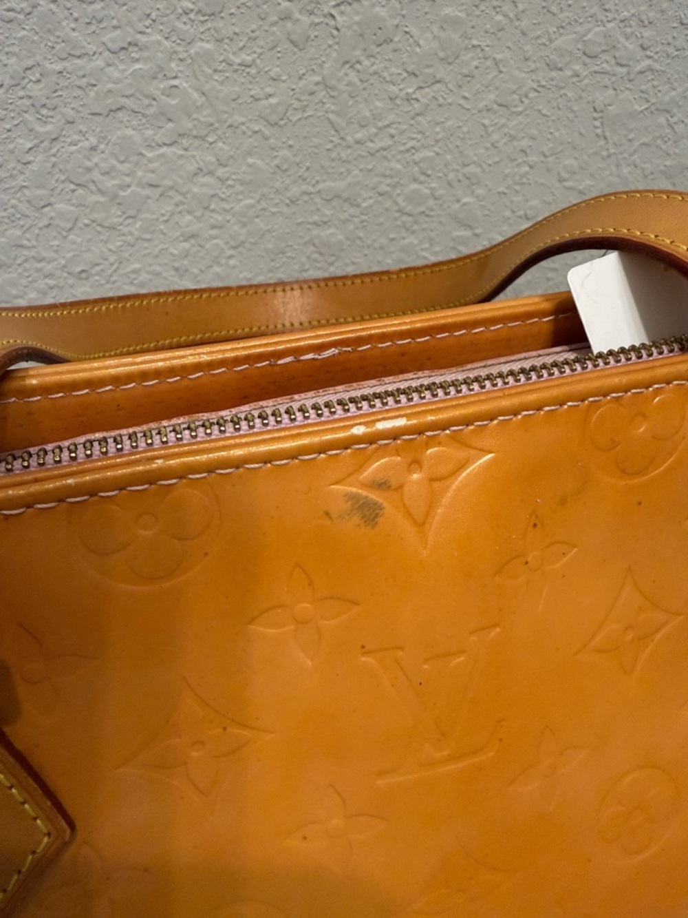 Louis Vuitton Amber Vernis Monogram Tote - Picture 6 of 13